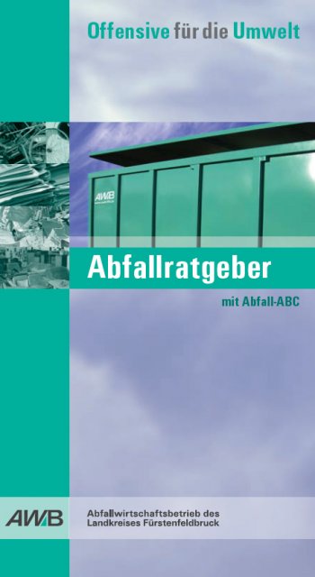 Titel Abfallratgeber 2015