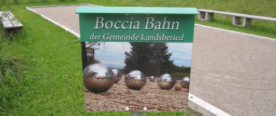 Grossansicht in neuem Fenster: Boccia-Bahn Landsberied Grossansicht in neuem Fenster: Boccia-Bahn Landsberied