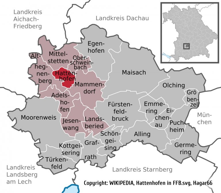 Grossansicht in neuem Fenster: Übersichtsplan - Lage der Gemeinde Hattenhofen Grossansicht in neuem Fenster: Übersichtsplan - Lage der Gemeinde Hattenhofen
