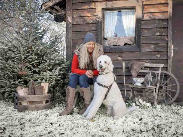 Vogach im Schnee