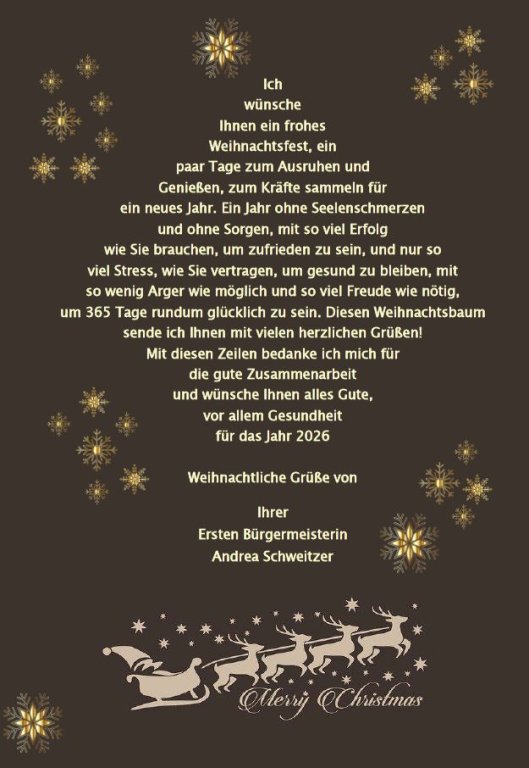 Weihnachtsgrüße 2025