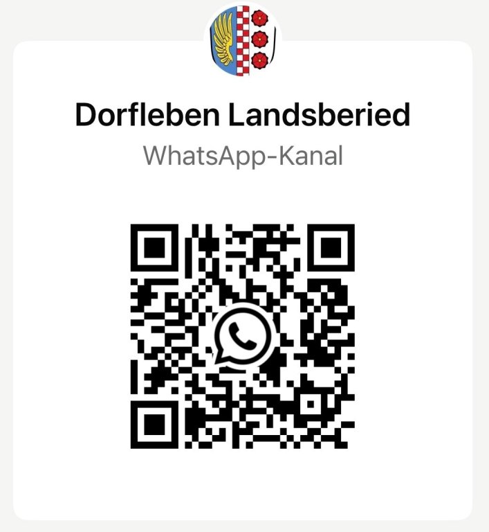 QR Code Whats App Kanal " Dorfleben Landsberied"